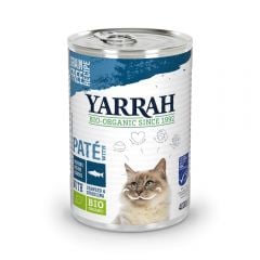 Yarrah Biologisch kattenvoer paté met vis 400 g