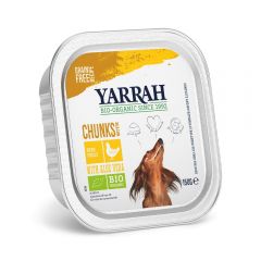 Yarrah Biologisch hondenvoer chunks met kip 150 g
