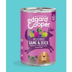 Edgard & Cooper Adult Hondenvoer (blik) Wild & Eend 400 g